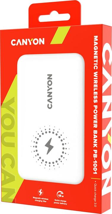 Actual product image Canyon Power bank PB-1001 (10000 mAh, 18 W, 37 Wh)