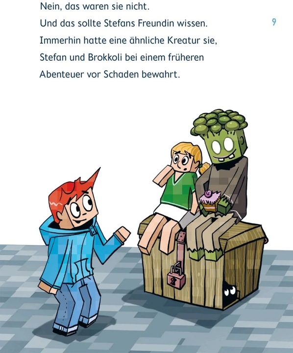 Actual product image Lesenlernen mit Spass – Minecraft 8: Spinnen – bis die Netze beben! (German, Heiko Wolz, André Sedlaczek, 2023)