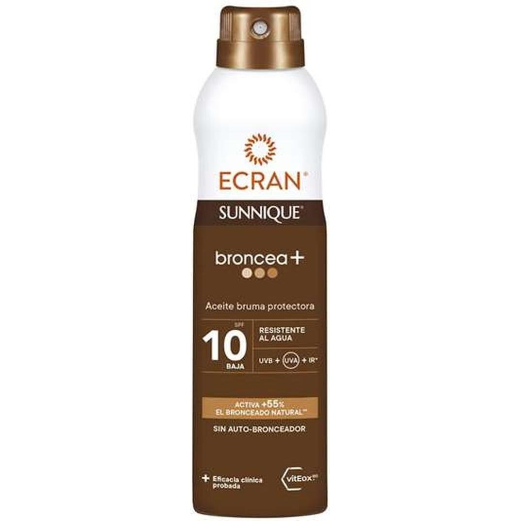 Ecran, Crema solare, Sunnique Broncea Aceite Bruma Spf10 250ml (Olio abbronzatura, Spray solare, SPF 100, 250 ml)