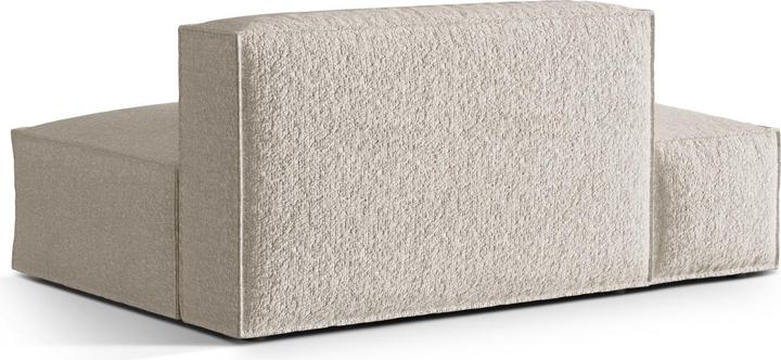 Image du produit Micadoni Canapé Modulaire Boucle Gauche, "Nuria", 3 Places, Beige, 110x165x72 Fabriqué en Europe (3 places)