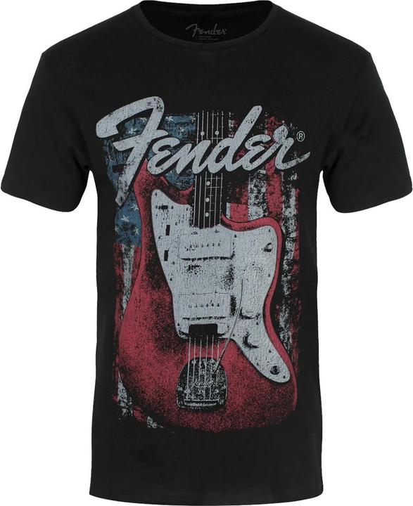 Immagine prodotto Fender T-shirt adulte unisexe in cotone con motivo di chitarra in rilievo (XXL)