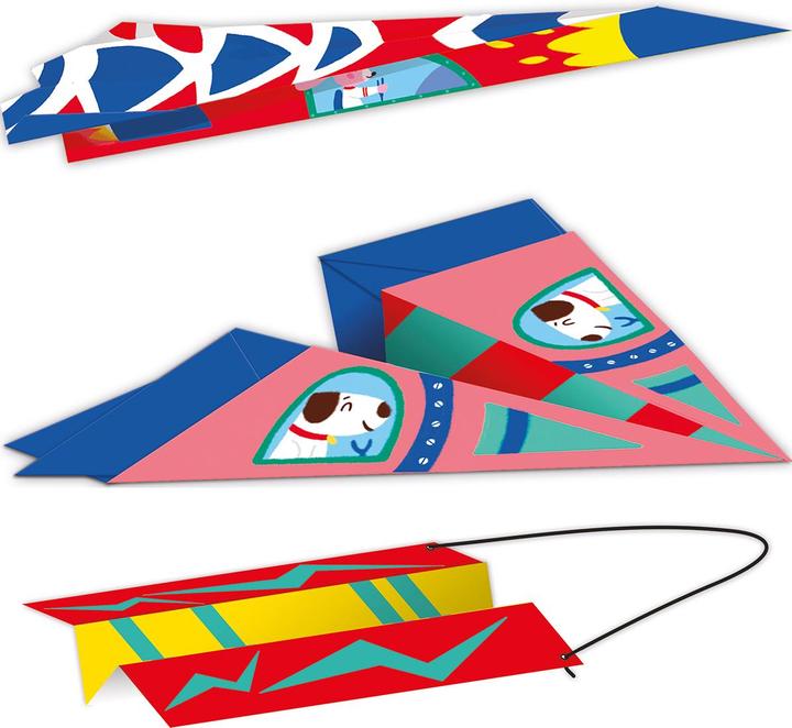 Actual product image Janod CreativeSet paper airplanes