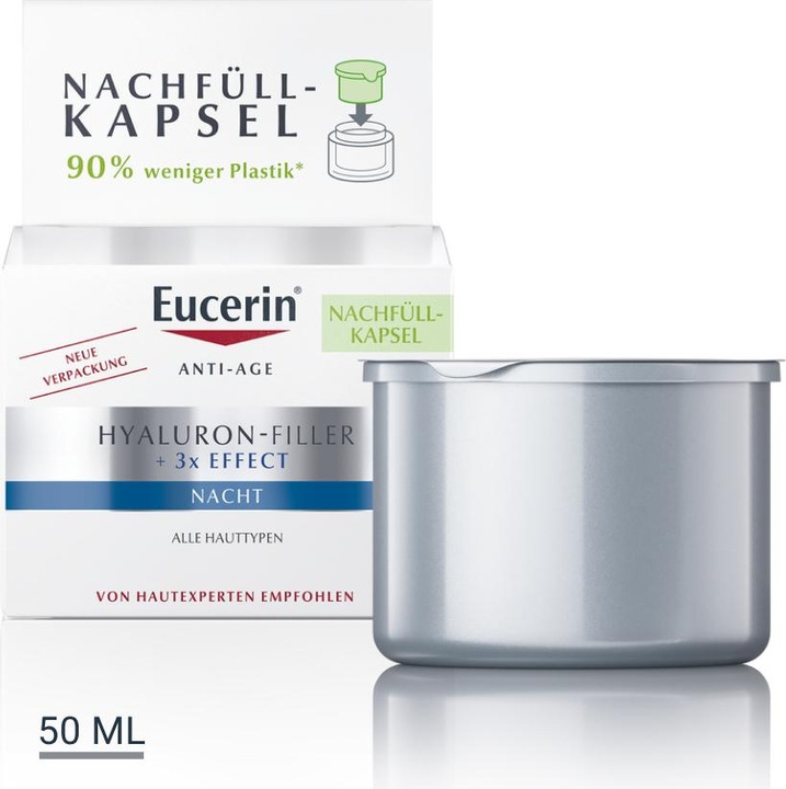 Actual product image Eucerin HYALURON-FILLER + 3x EFFECT night refill capsule (50 ml, Night cream)