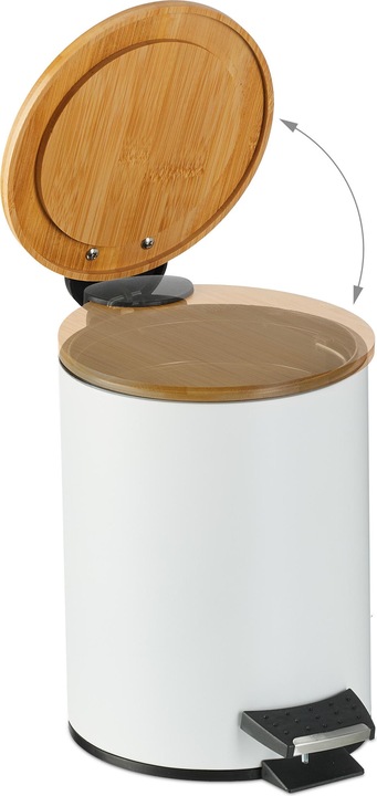 Actual product image Relaxdays Bathroom waste bin (3 l)