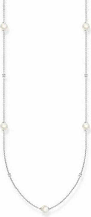 Immagine prodotto Thomas Sabo Collana perle con pietre bianche argento (Argento 925, 85-90 cm)