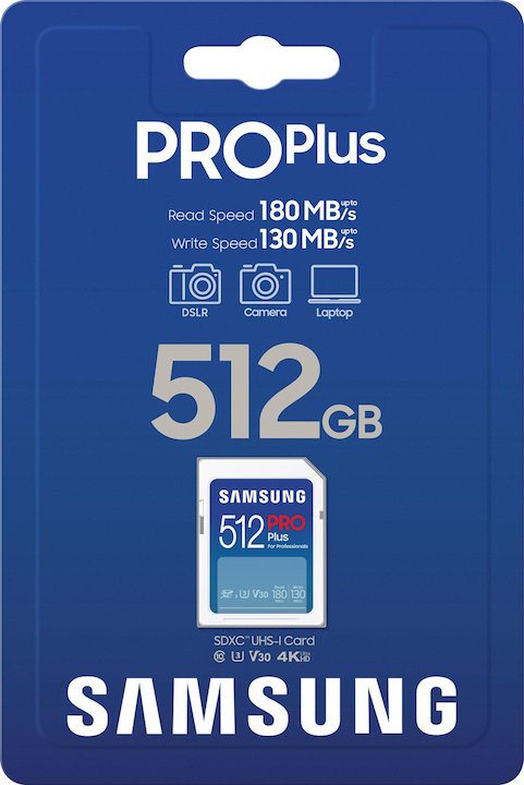 Image du produit Samsung PRO Plus (512 Go, SDXC, U3, UHS-I)