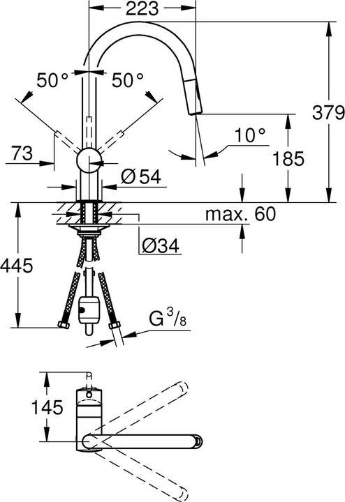 Immagine prodotto Grohe Rubinetto monocomando per lavello Minta