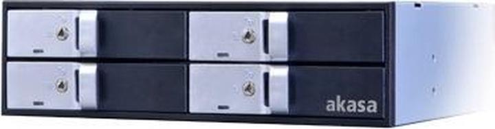Actual product image Akasa Elite 5.25 inch drive frame for four 2.5 inch HDD/SSD