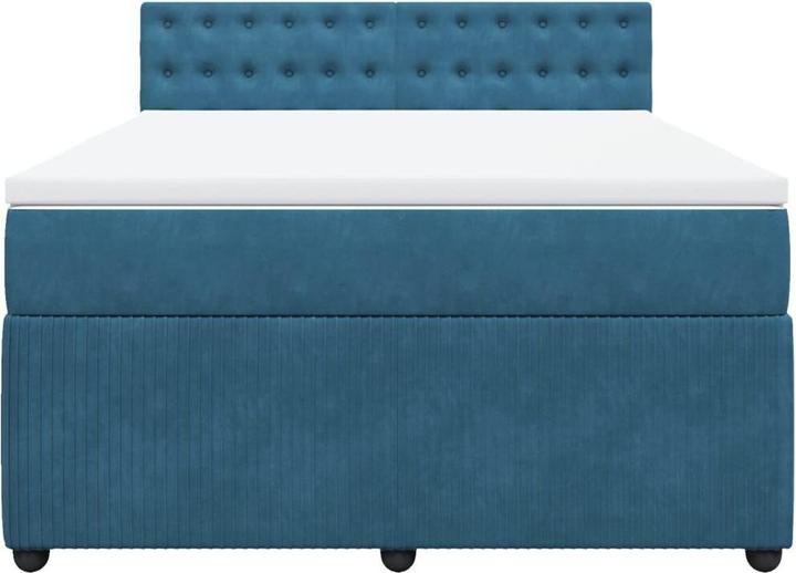 Produktbild vidaXL Bo x springbett mit Matratze 140 x 200 cm Samt (140 x 200 cm)