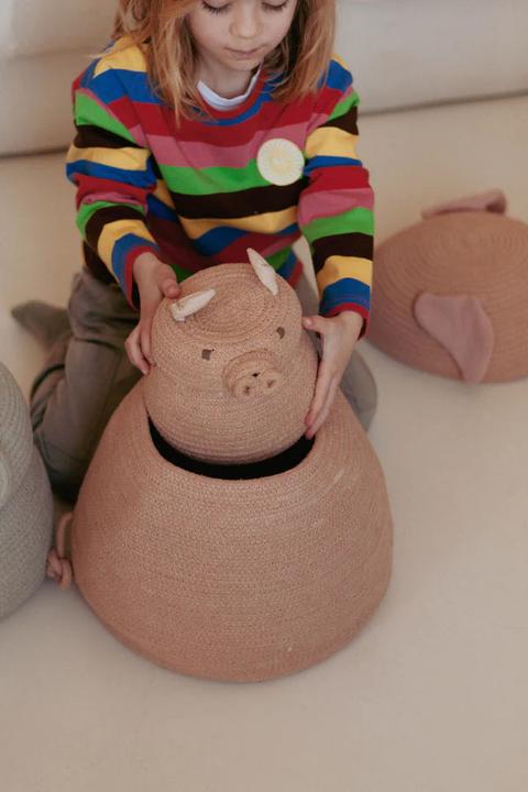 Produktbild Lorena Canals Mini Korb Peggy the Pig