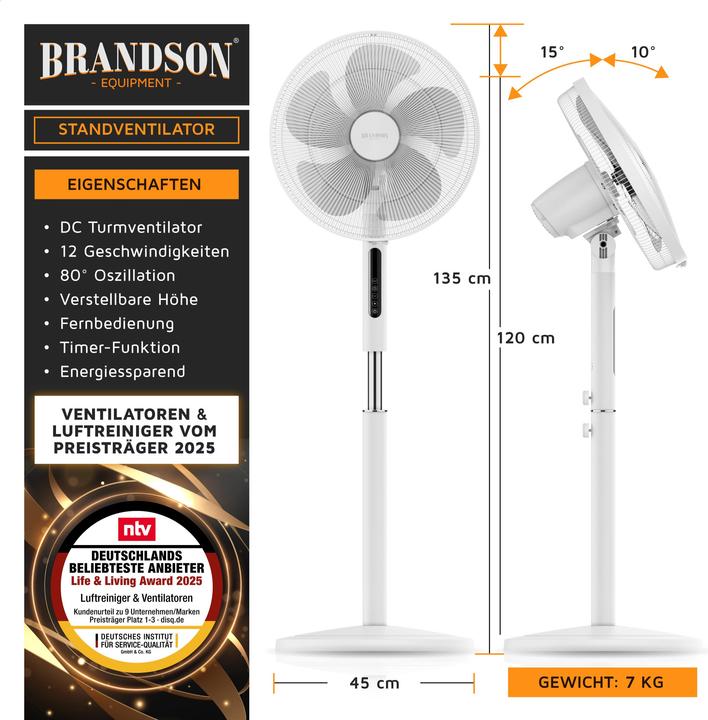 Actual product image Brandson Pedestal fan (59 dB)