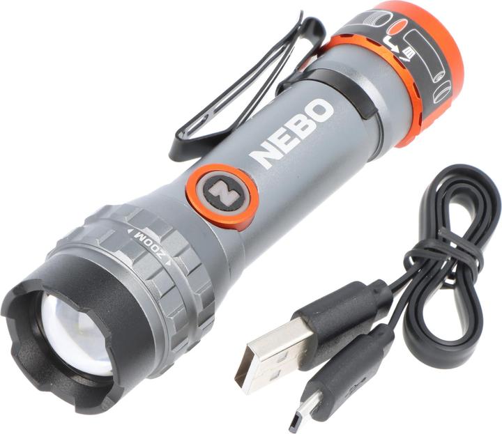 Actual product image Nebo DAVINCI 450L FLEX LED-Taschenlampe (10.90 cm, 450 lm)