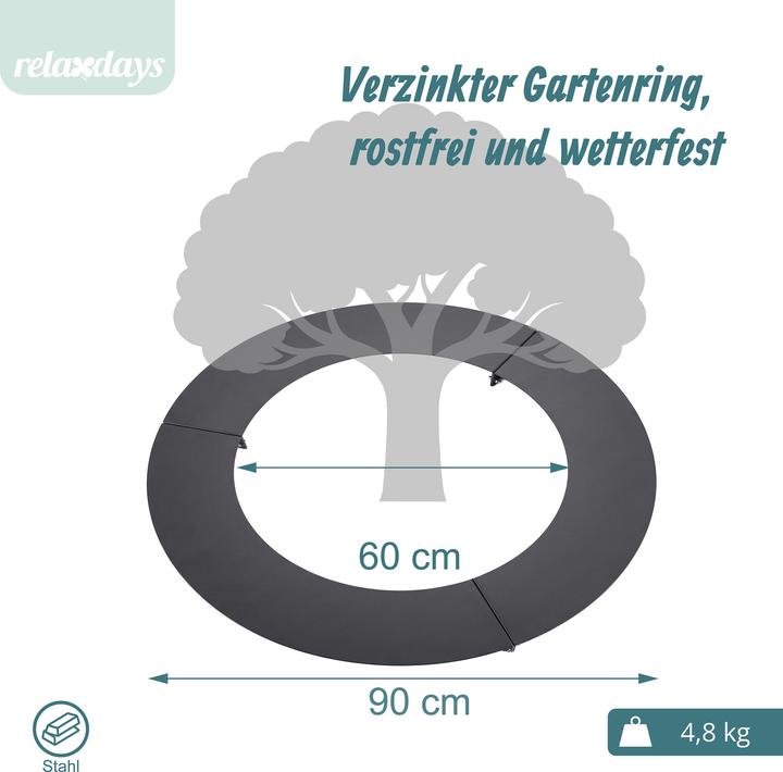 Actual product image Relaxdays tree rim (90 cm)