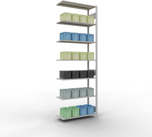 Image du produit Schulte Lagertechnik Système d'assemblage de rayonnages MULTIplus85 avec traverses de longueur