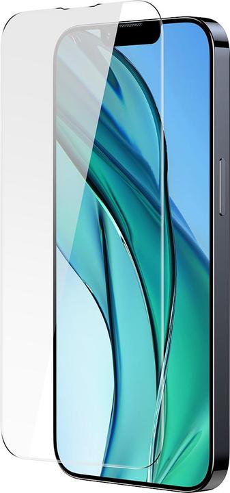 Actual product image Baseus All-glass Crystal Tempered Glass EasyStick Film iP14 (Pack of 2) (2 pcs., Apple iPhone 14)
