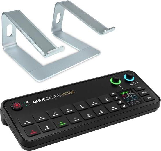 RØDE Rodecaster Video Produktions-Konsole mit Laptopständer SV