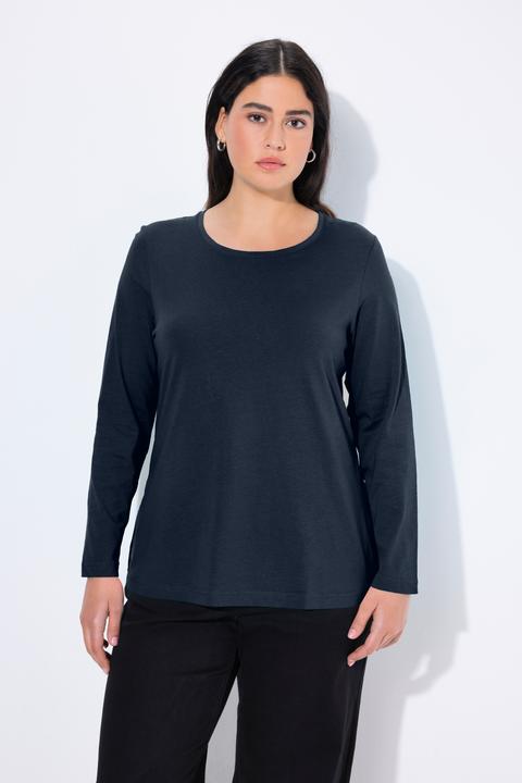 Produktbild Ulla Popken Shirt, Slim, Rundhalsausschnitt, Langarm (50, 52)