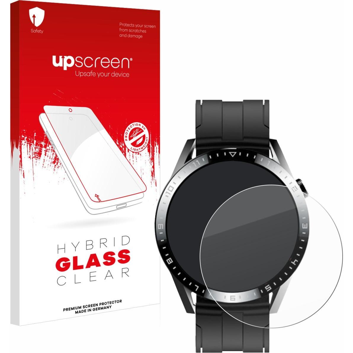 upscreen Schutzglas Schutzfolie Displayschutz Display Schutz Glas Folie klar, Smartwatch Schutzfolie, Transparent