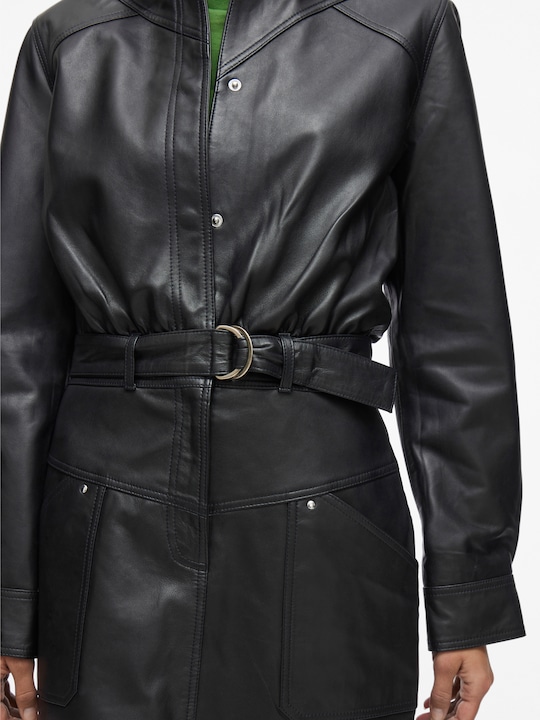 Actual product image Rouge Edit Kurze Lederkleid (42)