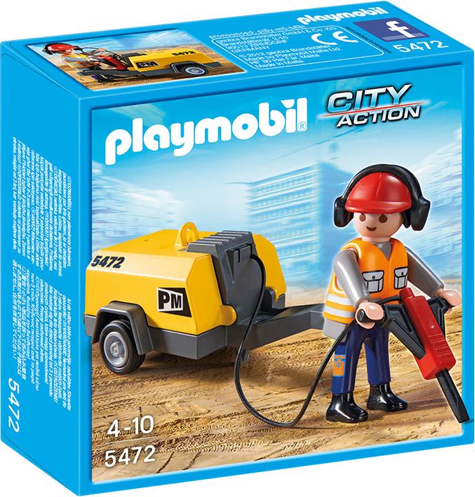 Produktbild Playmobil Bauarbeiter mit Presslufthammer (5472)