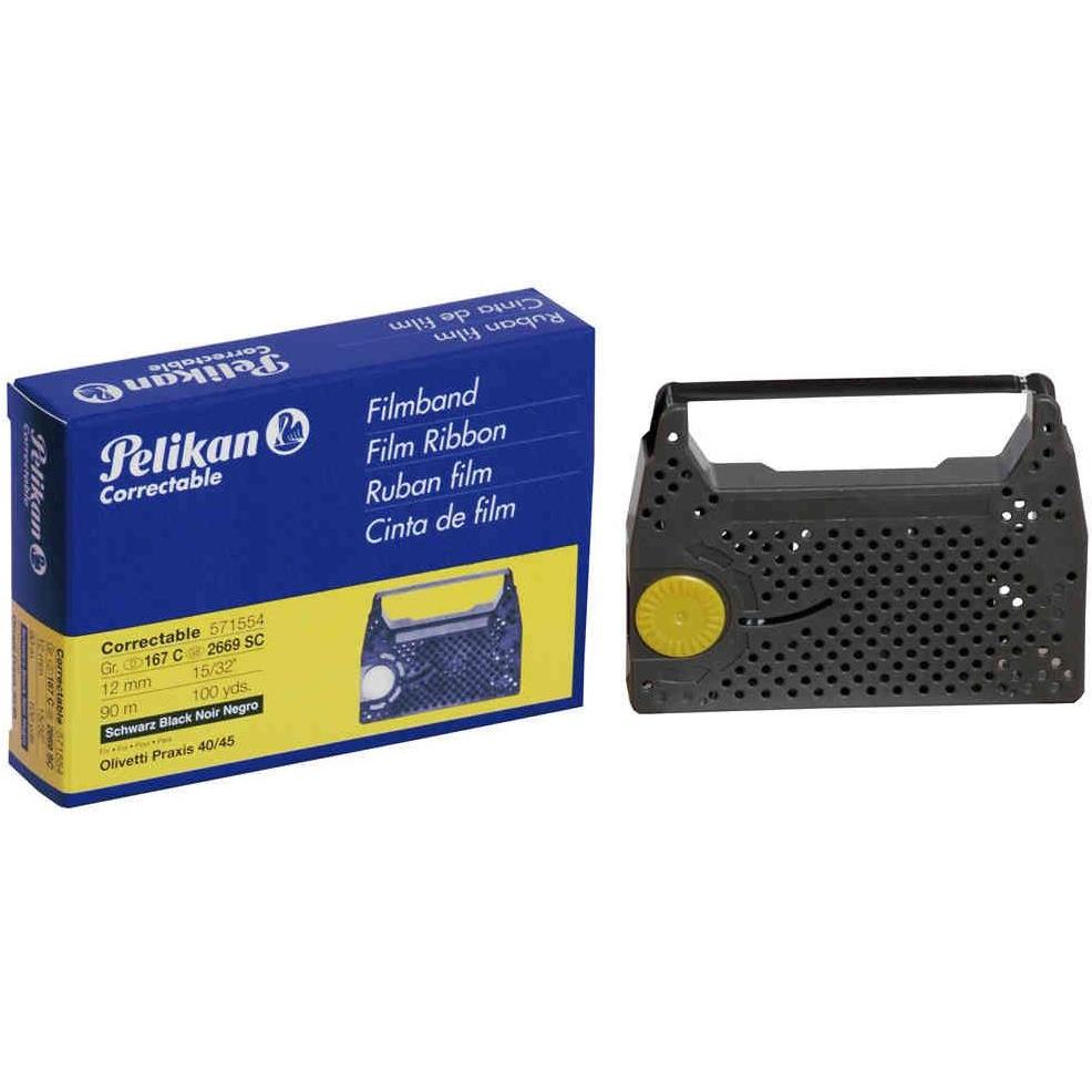 Pelikan, Beschriftungsband, Farbband Gr. 167C, passend zu Olivetti Praxis 40/45 (1.20 cm, Schwarz)