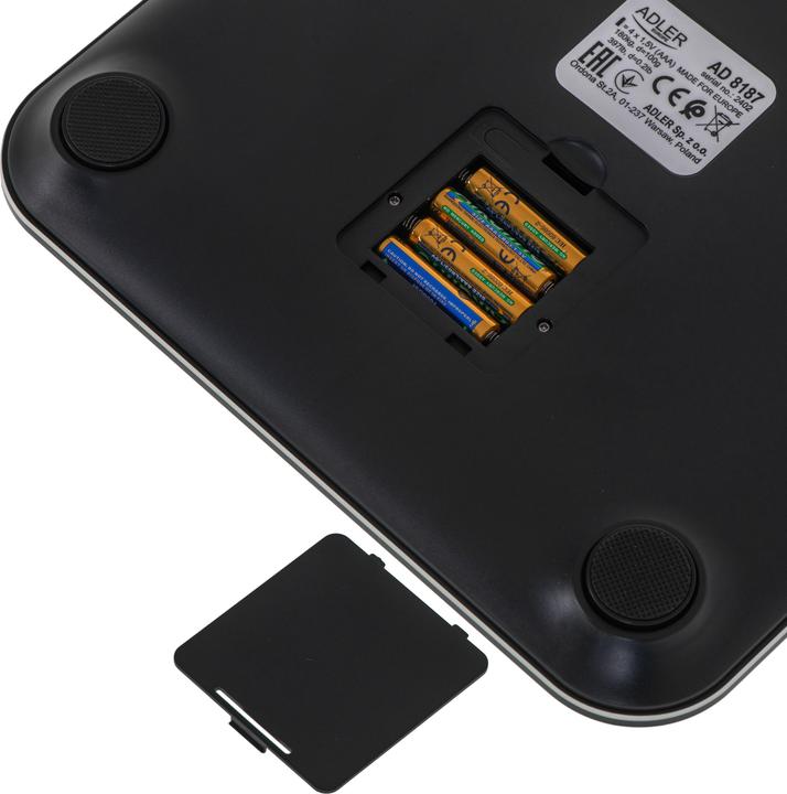 Immagine prodotto Adler Bilancia pesapersone intelligente | AD 8187 | Peso massimo (capacità) 180 kg | Precisione 100 g | (180 kg)