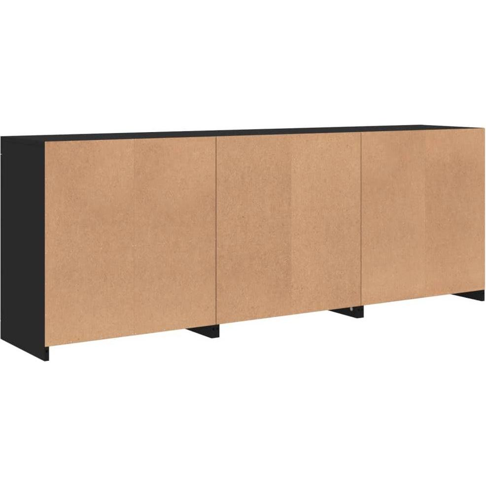 VidaXL, Kommode + Sideboard, Sideboard mit LED-Leuchten (181.5 x 37 x 67 cm)