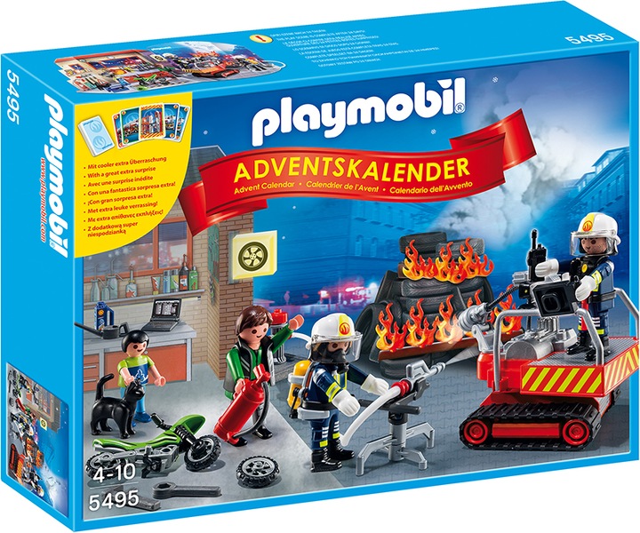 Playmobil Advent calendar "Fire Fighters" with card game