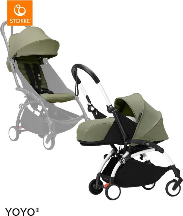 Actual product image Stokke YOYO³ 0+ white with 6+ textile set