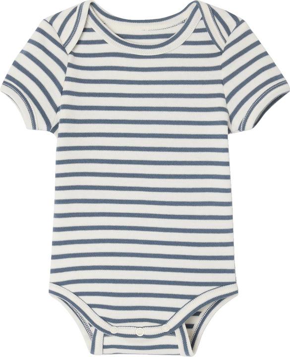 Actual product image Vertbaudet Bio-Kollektion: 3er-Pack mitwachsende Baby Bodys mit kurzen Ärmeln (62)