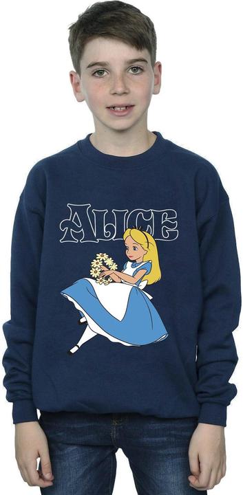 Produktbild Disney Jungen Alice im Wunderland Blumen Sweatshirt (140, 146)