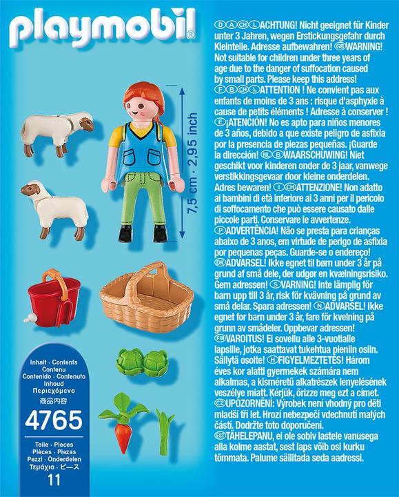 Image du produit Playmobil Une fermière nourrissant ses moutons (4765)