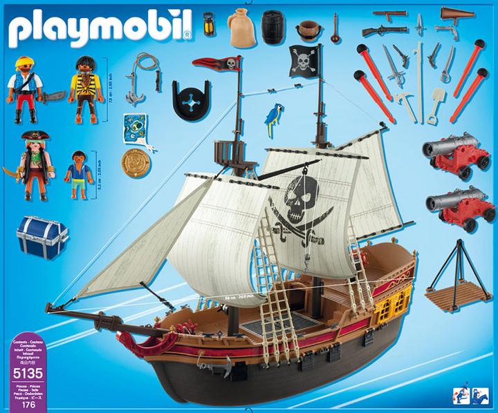 Actual product image Playmobil Pirate ship (5135)