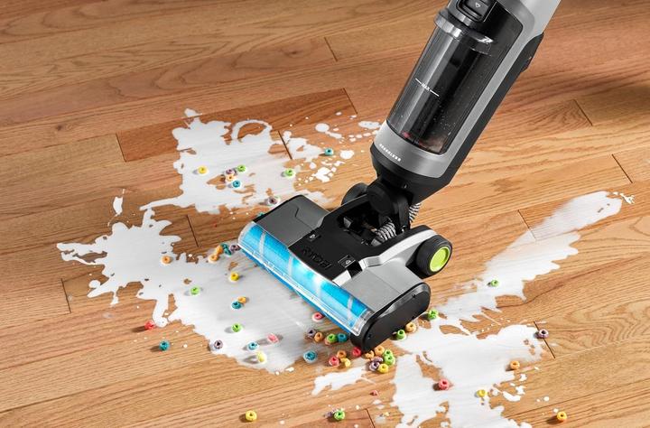 Image du produit Ryobi Akku-Hartbodenreiniger RHFC18BL-0 ohne Akku und Ladegerät (Aspirer + balayer)