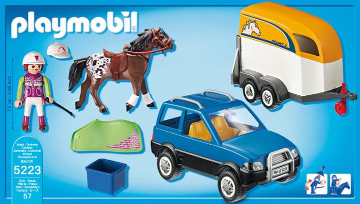 Actual product image Playmobil Car with horse trailer (5223)