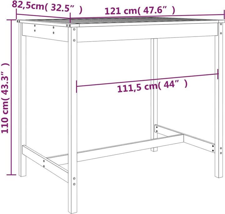 Produktbild vidaXL Gartenbar Set
