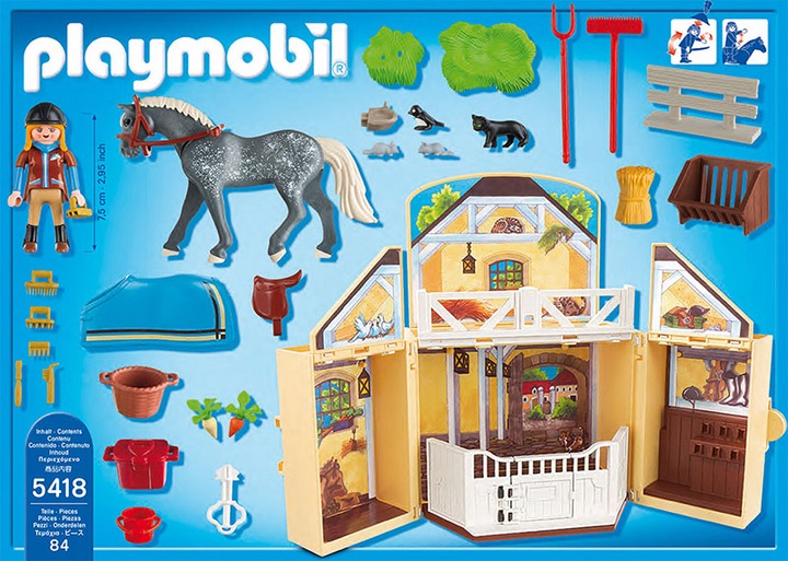Produktbild Playmobil Aufklapp-SpielBox "Reitstall" (5418)