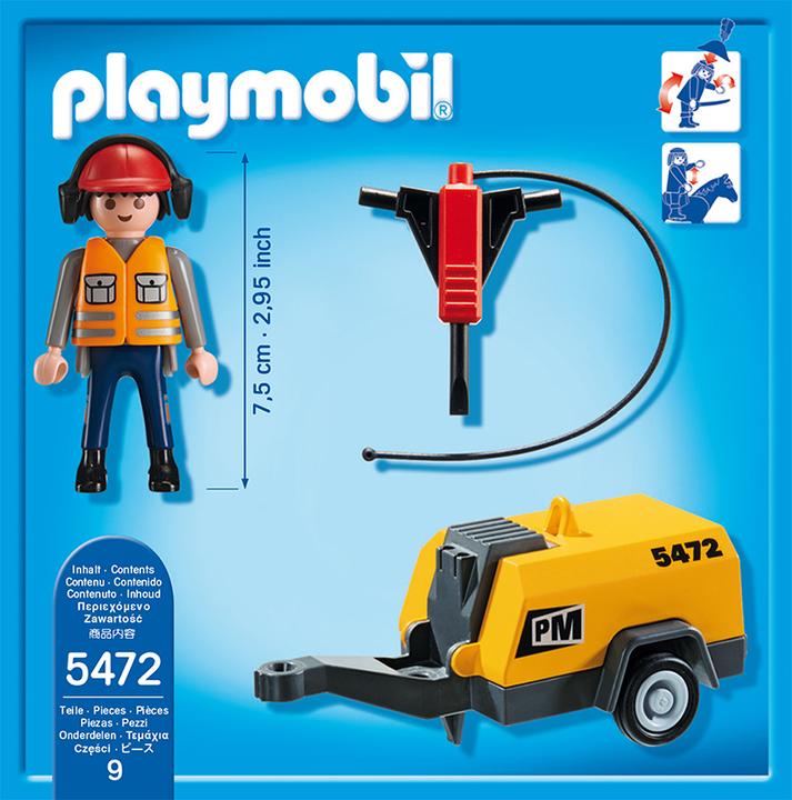 Produktbild Playmobil Bauarbeiter mit Presslufthammer (5472)