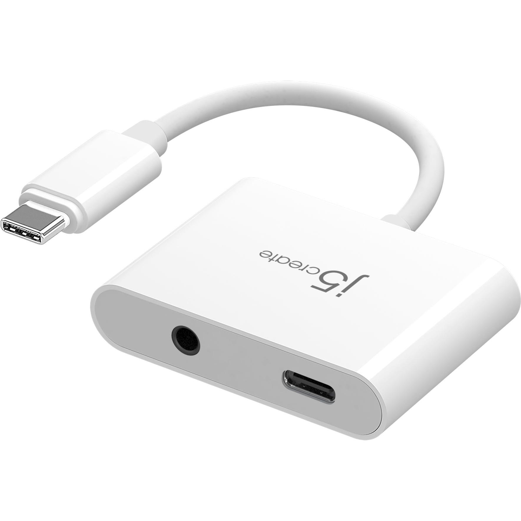 j5Create JCA122-N, 24 Bit, USB (USB), Soundkarte, Weiss