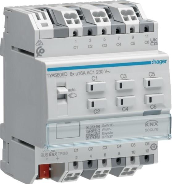 Hager Schalt-/Jal.akt. (Actionneur de commutation)