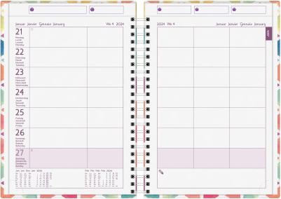 Produktbild Biella Familienagenda (14.5 x 20.5 cm, Harter Einband, Englisch, Italienisch, Französisch, Deutsch)