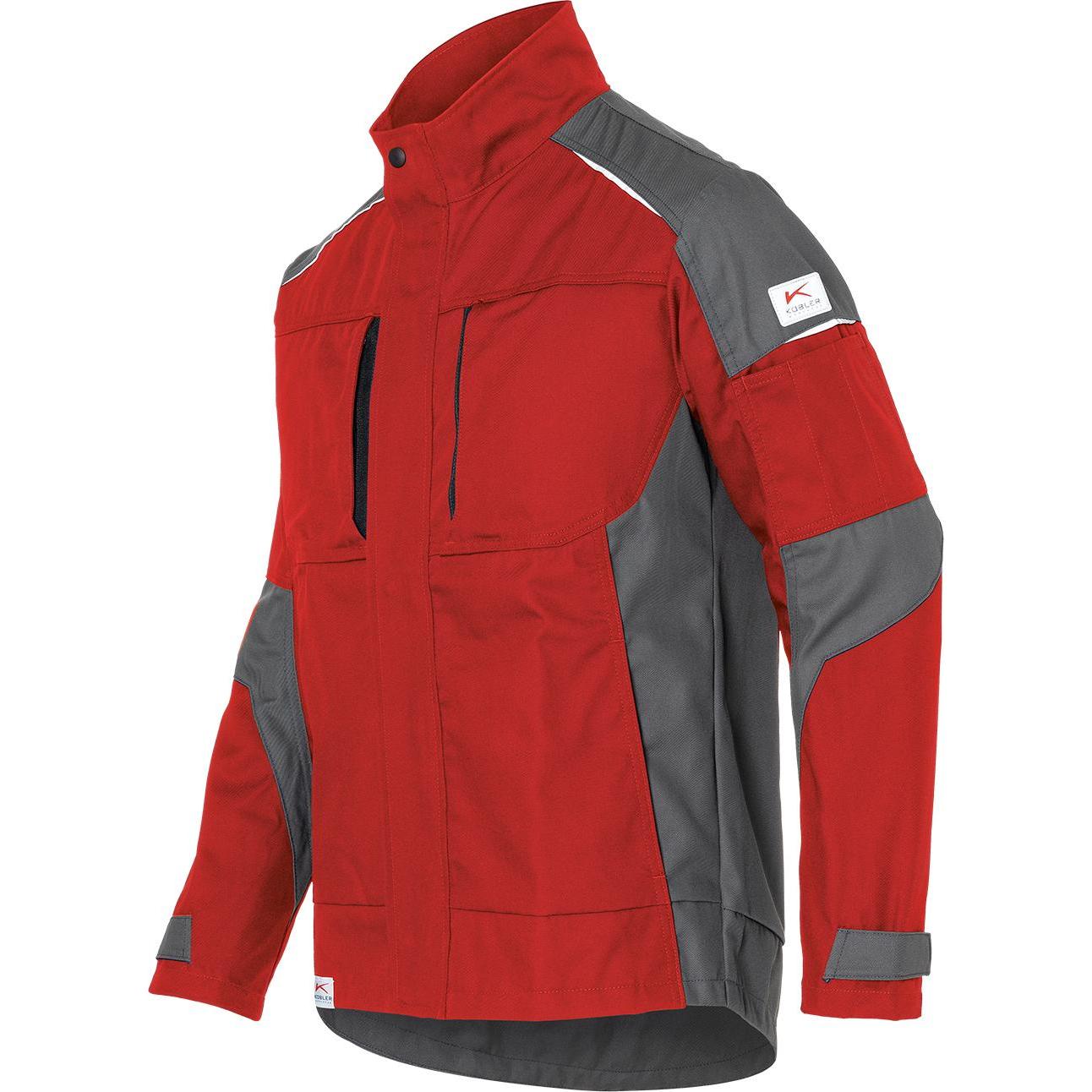 Kübler, Arbeitsjacke, Jacke ACTIVIQ COTTON+ mittelrot/anthrazit Form 1250 Grösse 3XL (3XL)