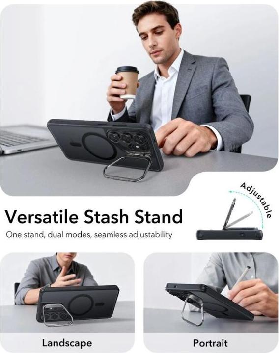 Actual product image ESR Classic Hybrid HaloLock kickstand (Samsung Galaxy S26 Ultra)