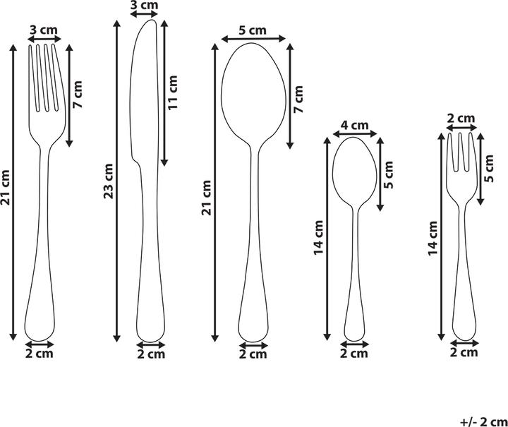 Actual product image Beliani Fusilli (30 pcs., Cutlery set)