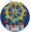 Actual product image Playmobil Ferris wheel with colourful lighting (5552)