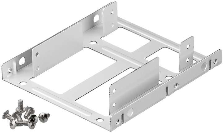 Immagine prodotto Goobay doppio telaio di montaggio per disco rigido da 2,5" a 3,5", argento