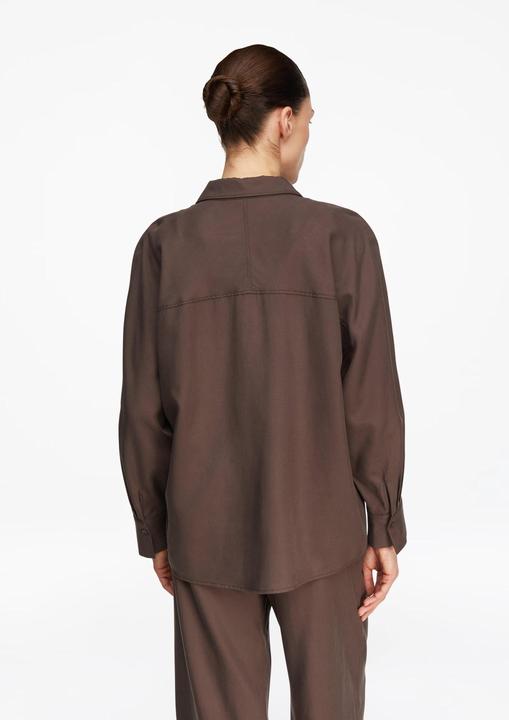 Immagine prodotto Comma Fliessendes Lyocell-Leinen-Hemd mit tonalen Nahtdetails (46)
