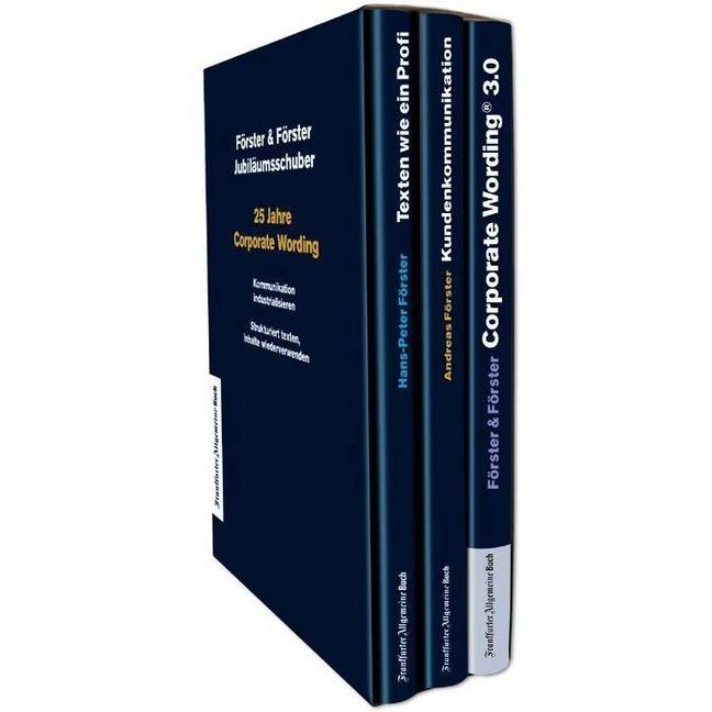 25 Jahre Corporate Wording: Der Jubiläumsschuber, Fachbücher von Andreas Förster, Hans-Peter Förster