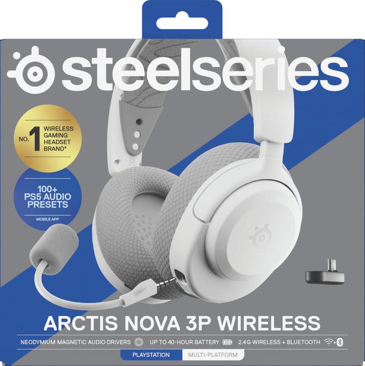 Actual product image SteelSeries Arctis Nova 3pw White (Wireless)