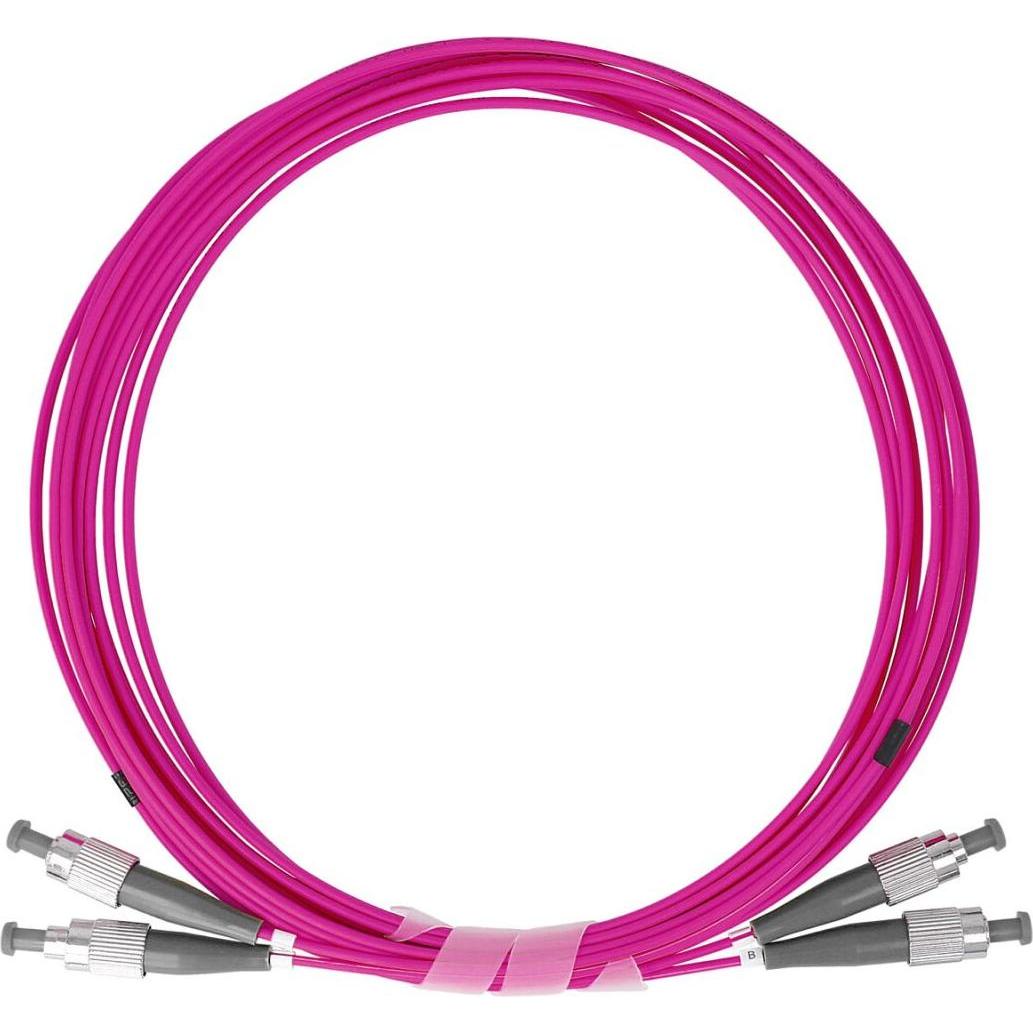 BlueOptics Cavo patch in fibra ottica duplex FC-FC multimodale OM4 50 metri (50 m), Cavo di rete